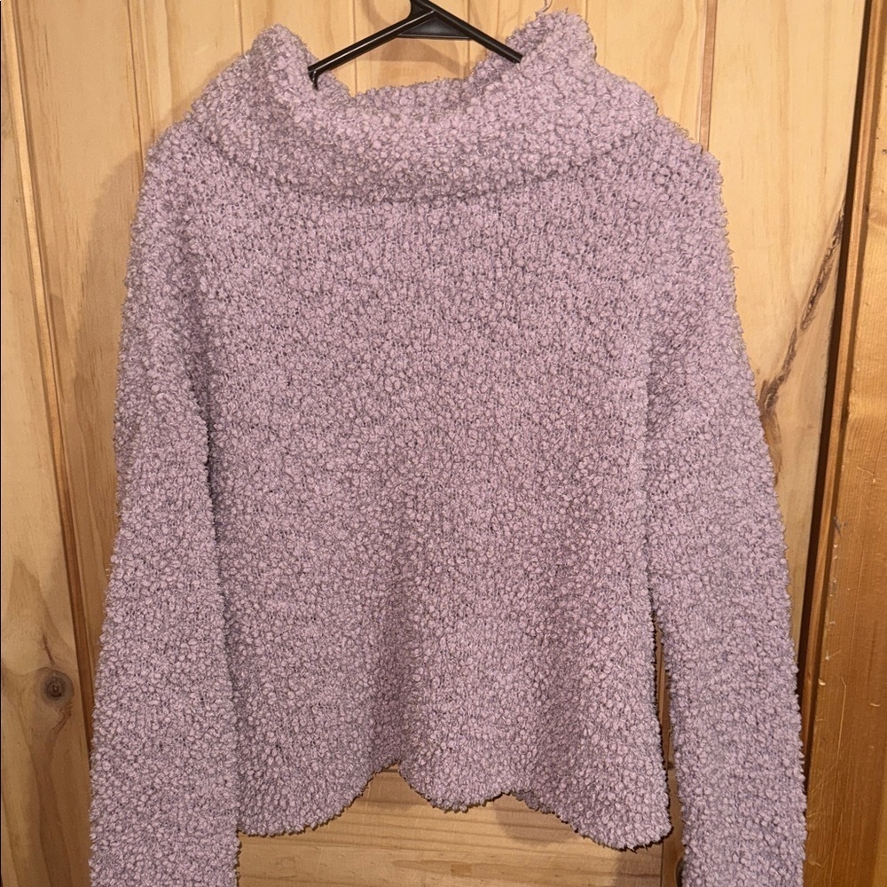 Arizona Jean Company Soft Purple Cowl Neck Sweater